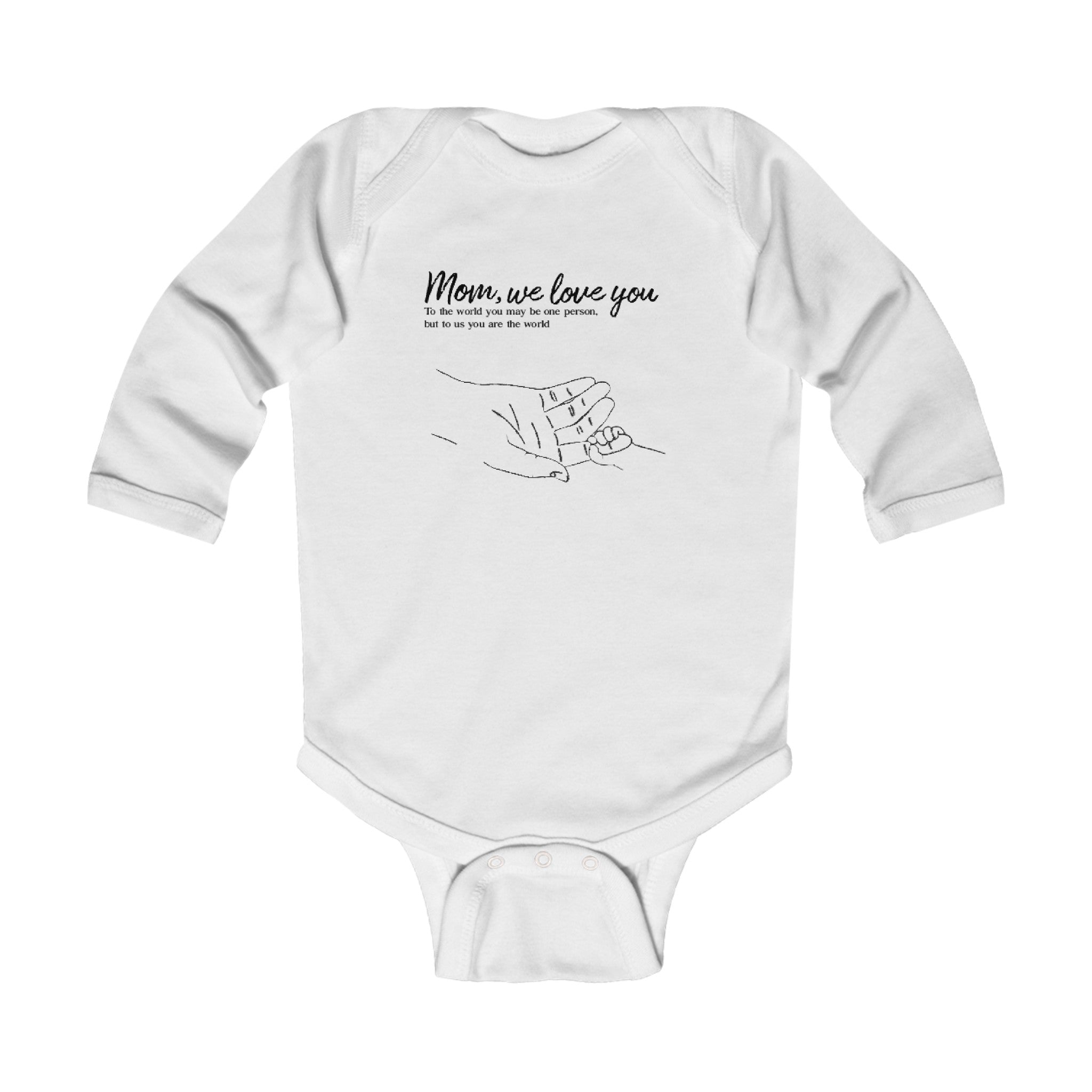 MOM, we love you | Infant Long Sleeve Bodysuit